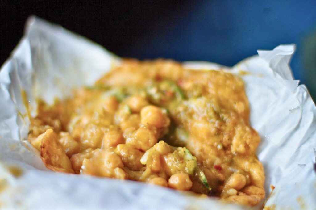 curried chickpea snack