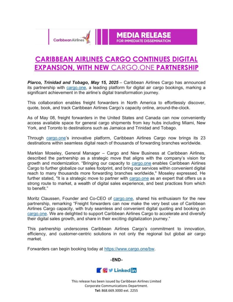 Caribbean Airlines Cargo