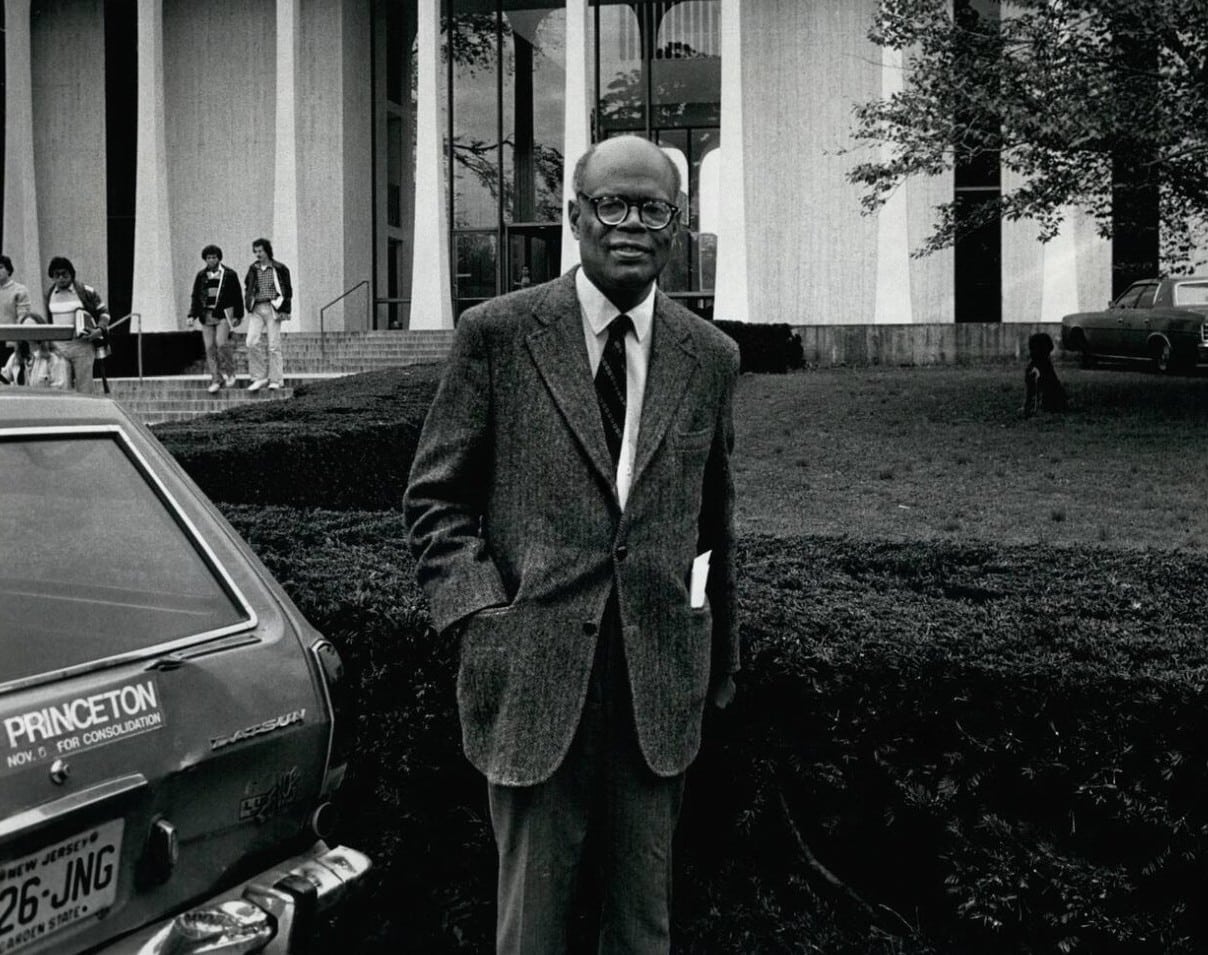 Portrait of Sir Arthur Lewis, economist born in Saint Lucia, 1979 Nobel Prize in Economics