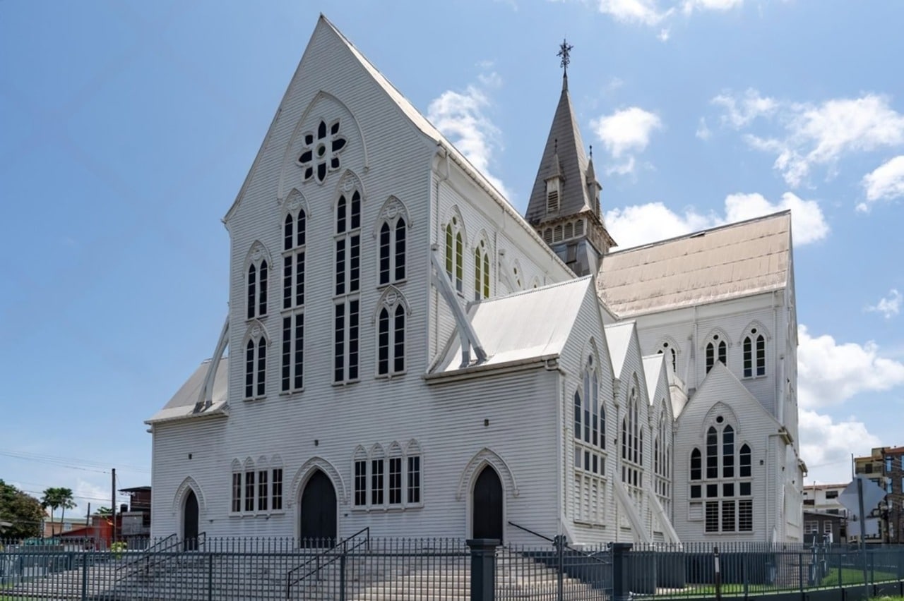 St. George's Cathedral in Georgetown, Guyana, a wooden Anglican church